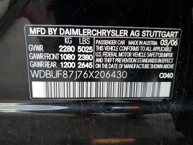 Photo 12 VIN: WDBUF87J76X206430 - MERCEDES-BENZ E 350 4MAT 