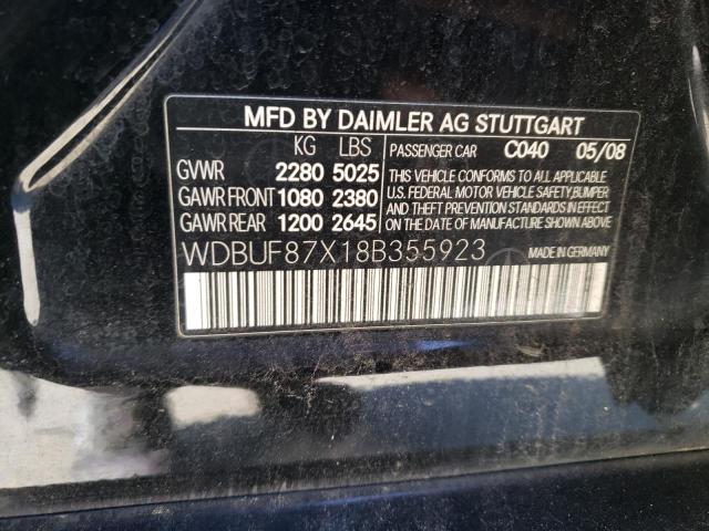 Photo 11 VIN: WDBUF87X18B355923 - MERCEDES-BENZ E 350 4MAT 