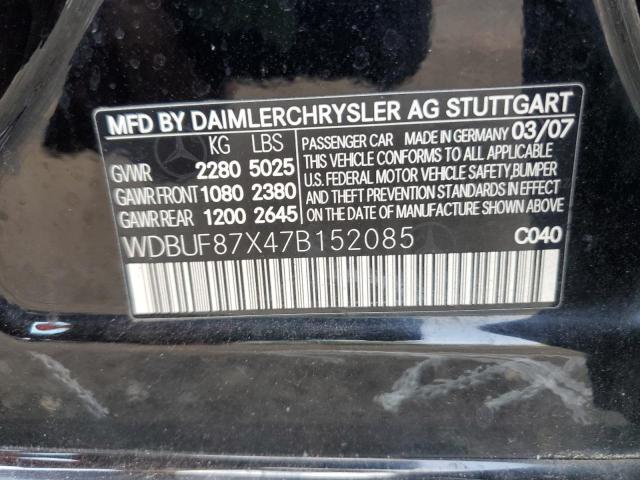 Photo 11 VIN: WDBUF87X47B152085 - MERCEDES-BENZ E-CLASS 