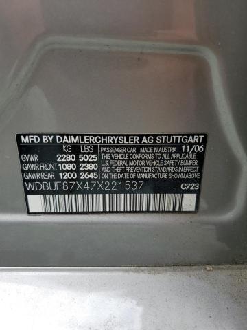 Photo 11 VIN: WDBUF87X47X221537 - MERCEDES-BENZ E 350 4MAT 