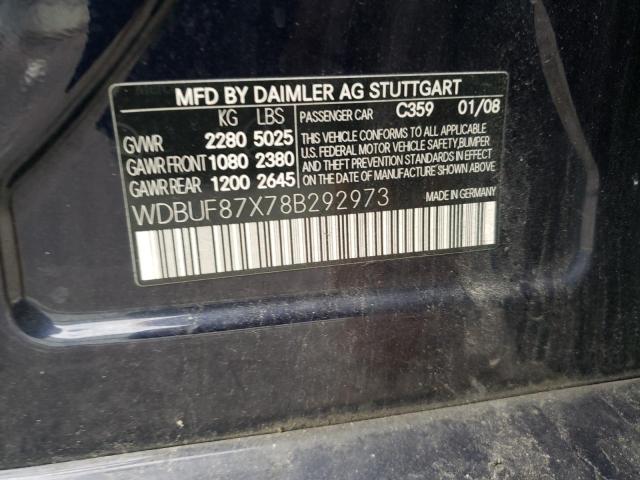 Photo 11 VIN: WDBUF87X78B292973 - MERCEDES-BENZ E 350 4MAT 