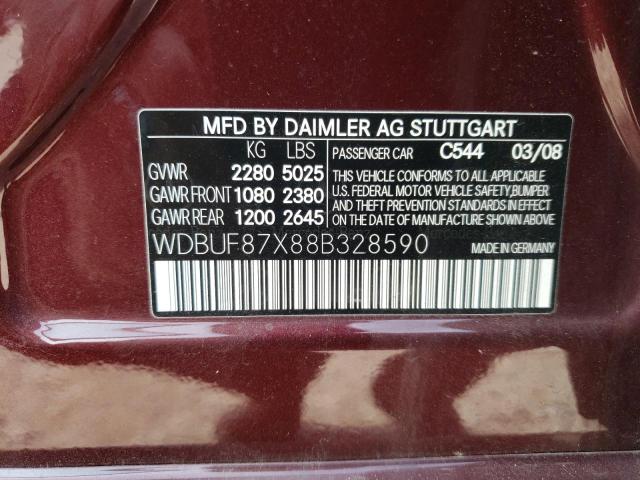 Photo 9 VIN: WDBUF87X88B328590 - MERCEDES-BENZ E 350 4MAT 