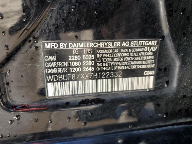 Photo 11 VIN: WDBUF87XX7B122332 - MERCEDES-BENZ E 350 4MAT 