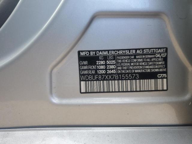 Photo 12 VIN: WDBUF87XX7B155573 - MERCEDES-BENZ E 350 4MAT 