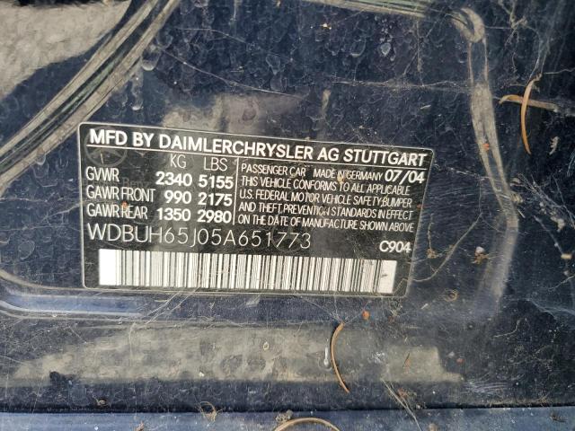 Photo 12 VIN: WDBUH65J05A651773 - MERCEDES-BENZ E 320 