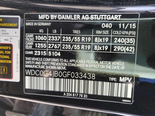 Photo 9 VIN: WDC0G4JB0GF033438 - MERCEDES-BENZ GLC 300 