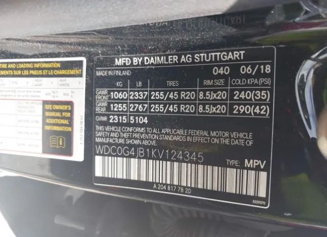 Photo 8 VIN: WDC0G4JB1KV124345 - MERCEDES-BENZ GLC 