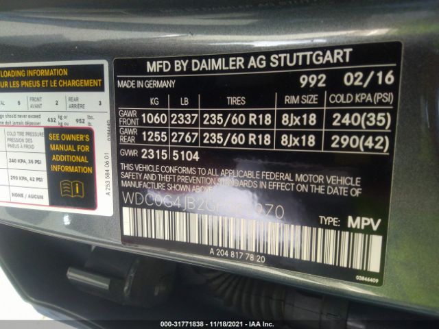 Photo 8 VIN: WDC0G4JB2GF061970 - MERCEDES-BENZ GLC 