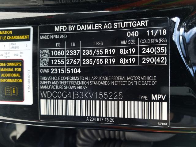 Photo 9 VIN: WDC0G4JB3KV155225 - MERCEDES-BENZ GLC-CLASS 