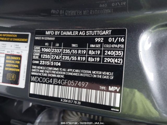 Photo 8 VIN: WDC0G4JB4GF057497 - MERCEDES-BENZ GLC-CLASS 