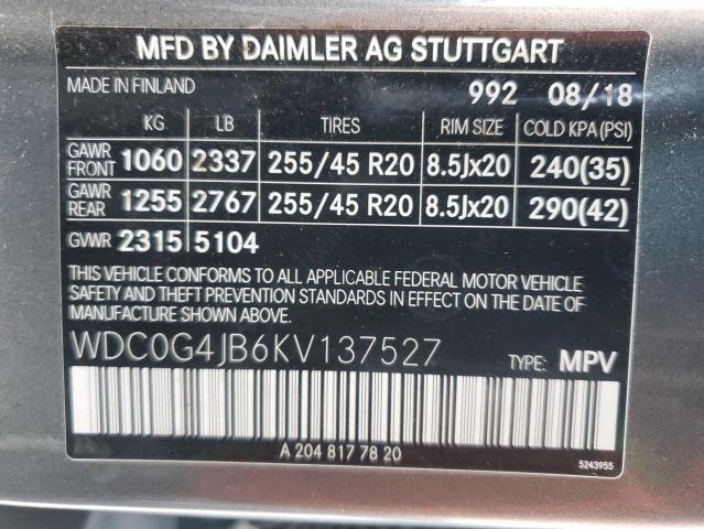 Photo 12 VIN: WDC0G4JB6KV137527 - MERCEDES-BENZ GLC-CLASS 