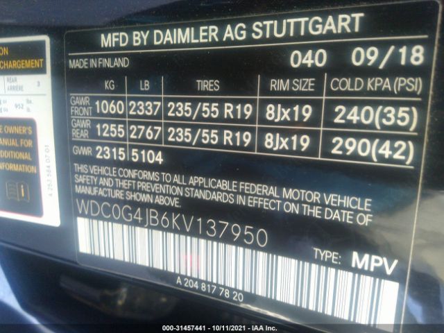 Photo 8 VIN: WDC0G4JB6KV137950 - MERCEDES-BENZ GLC 300 