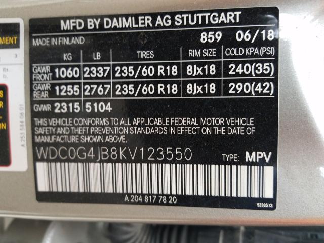 Photo 9 VIN: WDC0G4JB8KV123550 - MERCEDES-BENZ GLC 300 