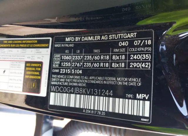 Photo 8 VIN: WDC0G4JB8KV131244 - MERCEDES-BENZ GLC 