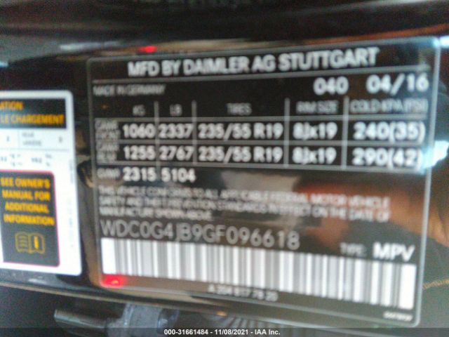 Photo 8 VIN: WDC0G4JB9GF096618 - MERCEDES-BENZ GLC 