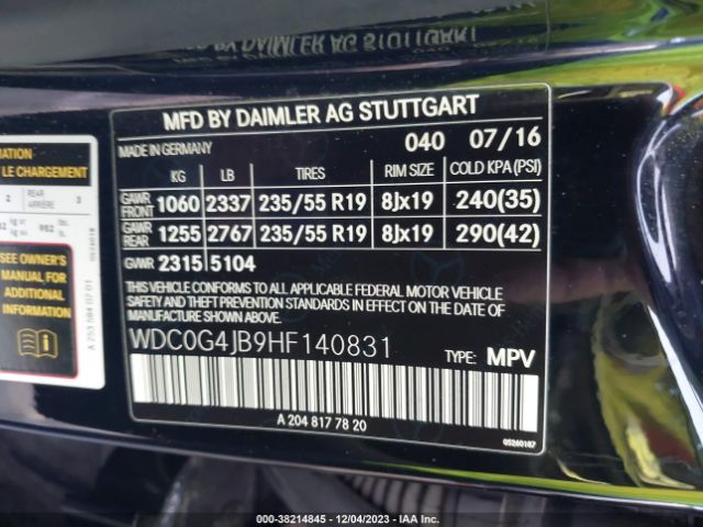 Photo 8 VIN: WDC0G4JB9HF140831 - MERCEDES-BENZ GLC 300 