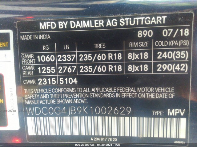 Photo 8 VIN: WDC0G4JB9K1002629 - MERCEDES-BENZ GLC 