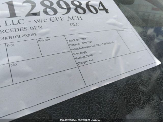 Photo 5 VIN: WDC0G4KB1GF092058 - MERCEDES-BENZ GLC 