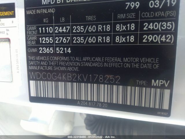 Photo 8 VIN: WDC0G4KB2KV178252 - MERCEDES-BENZ GLC 