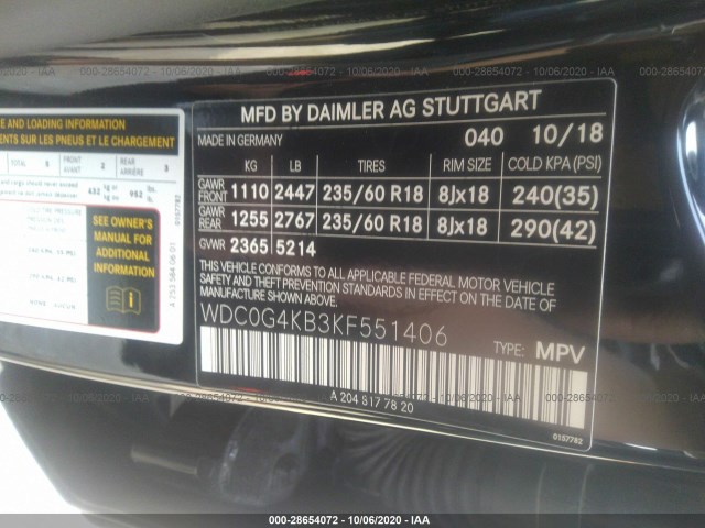 Photo 8 VIN: WDC0G4KB3KF551406 - MERCEDES-BENZ GLC 300 