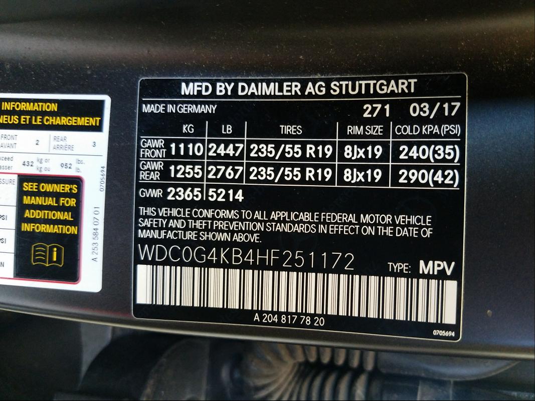 Photo 9 VIN: WDC0G4KB4HF251172 - MERCEDES-BENZ GLC 300 4M 