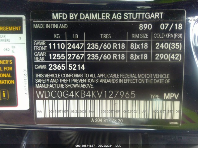 Photo 8 VIN: WDC0G4KB4KV127965 - MERCEDES-BENZ GLC 