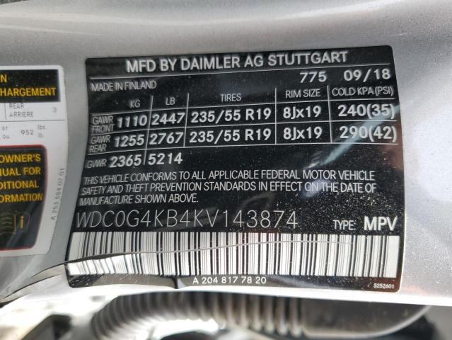 Photo 12 VIN: WDC0G4KB4KV143874 - MERCEDES-BENZ GLC-CLASS 