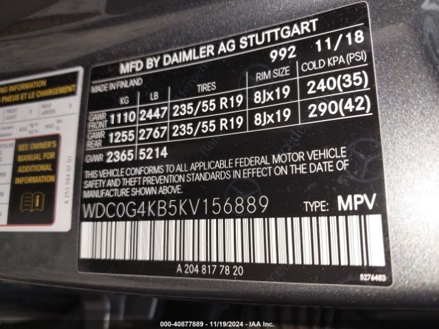 Photo 8 VIN: WDC0G4KB5KV156889 - MERCEDES-BENZ GLC-CLASS 