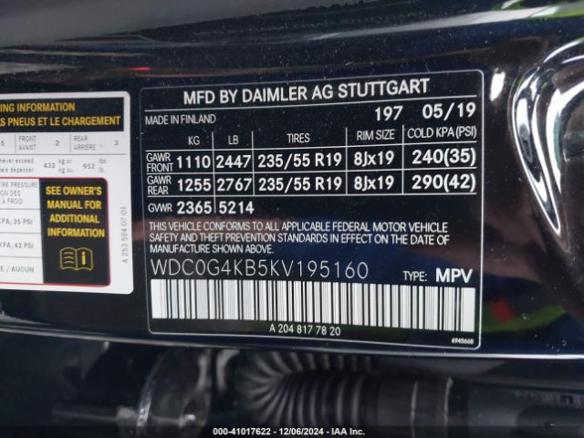 Photo 8 VIN: WDC0G4KB5KV195160 - MERCEDES-BENZ GLC-CLASS 