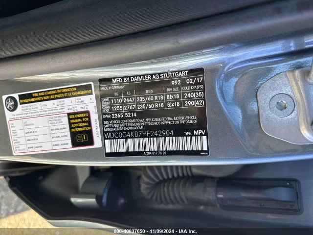 Photo 8 VIN: WDC0G4KB7HF242904 - MERCEDES-BENZ GLC-CLASS 