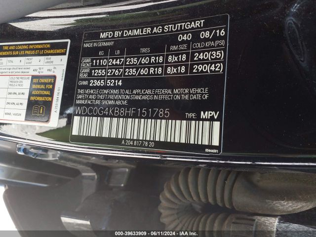 Photo 8 VIN: WDC0G4KB8HF151785 - MERCEDES-BENZ GLC-CLASS 