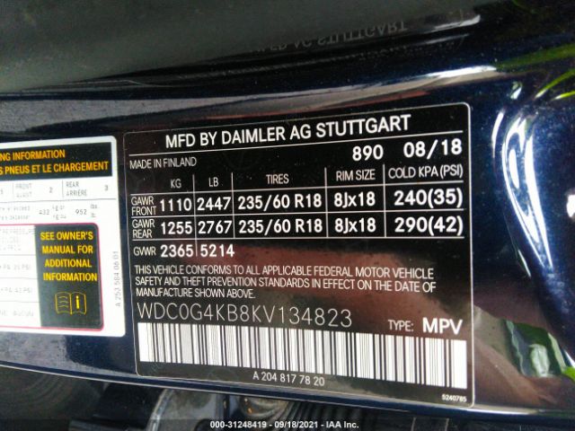 Photo 8 VIN: WDC0G4KB8KV134823 - MERCEDES-BENZ GLC 