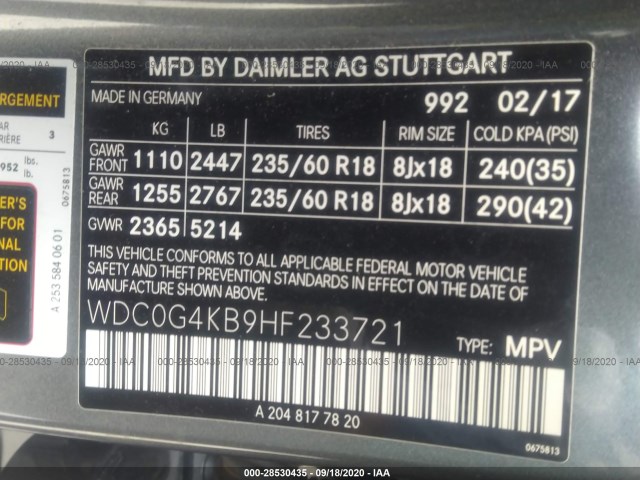 Photo 8 VIN: WDC0G4KB9HF233721 - MERCEDES-BENZ GLC 