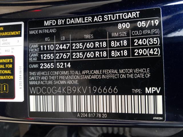 Photo 9 VIN: WDC0G4KB9KV196666 - MERCEDES-BENZ GLC 300 4M 