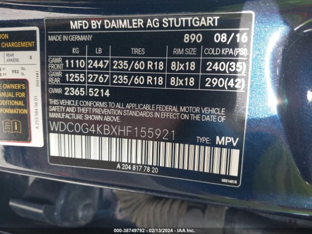 Photo 8 VIN: WDC0G4KBXHF155921 - MERCEDES-BENZ GLC 300 