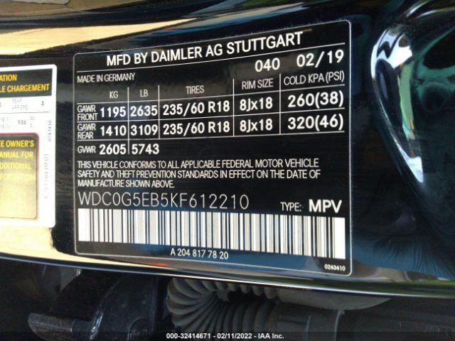 Photo 8 VIN: WDC0G5EB5KF612210 - MERCEDES-BENZ GLC 