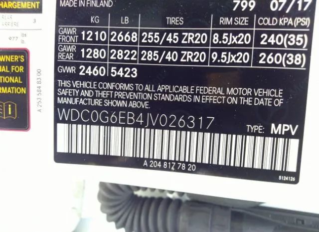 Photo 8 VIN: WDC0G6EB4JV026317 - MERCEDES-BENZ GLC 