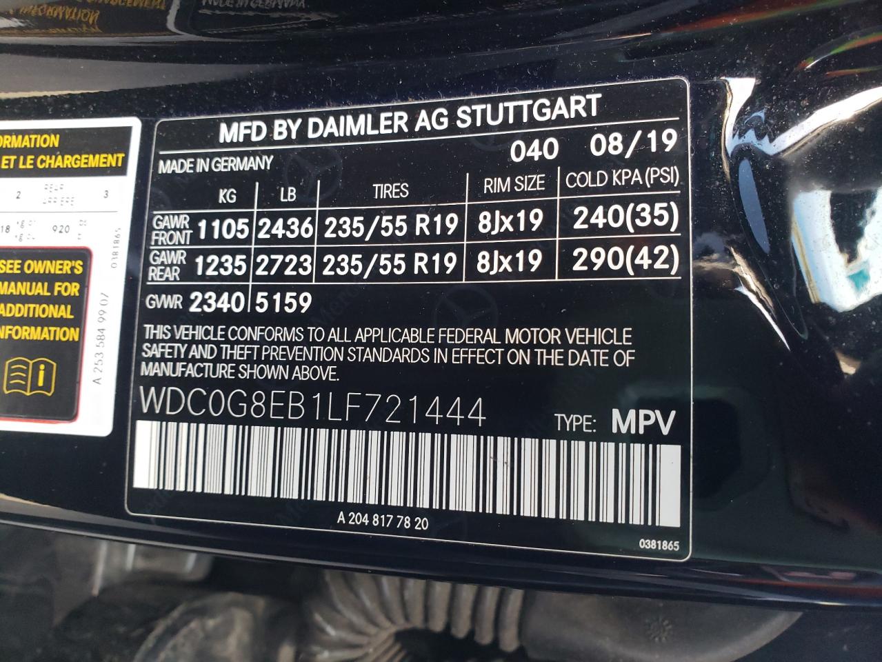 Photo 11 VIN: WDC0G8EB1LF721444 - MERCEDES-BENZ GLC 300 