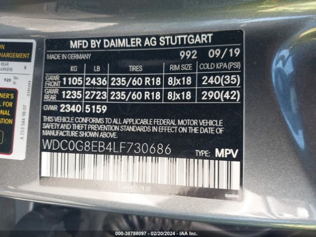 Photo 8 VIN: WDC0G8EB4LF730686 - MERCEDES-BENZ GLC 300 