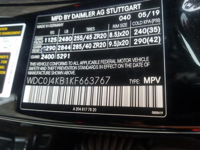 Photo 9 VIN: WDC0J4KB1KF663767 - MERCEDES-BENZ GLC 300 