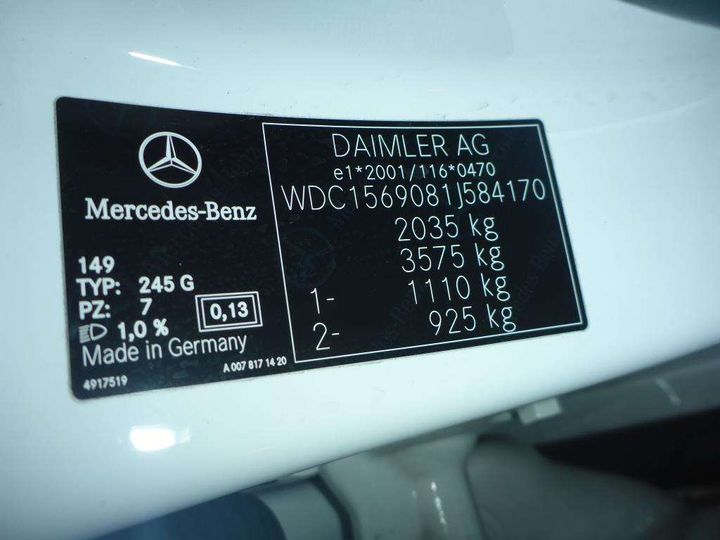 Photo 13 VIN: WDC1569081J584170 - MERCEDES-BENZ GLA 