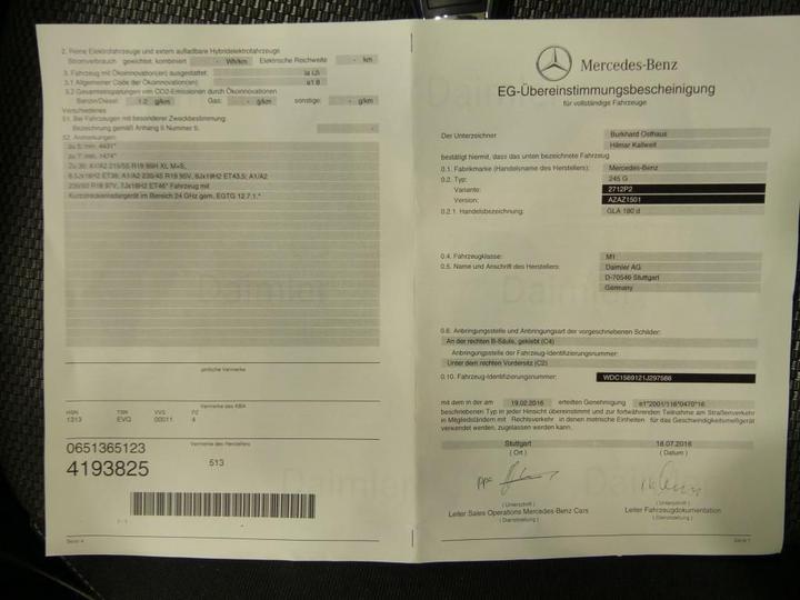 Photo 12 VIN: WDC1569121J297566 - MERCEDES-BENZ GLA 