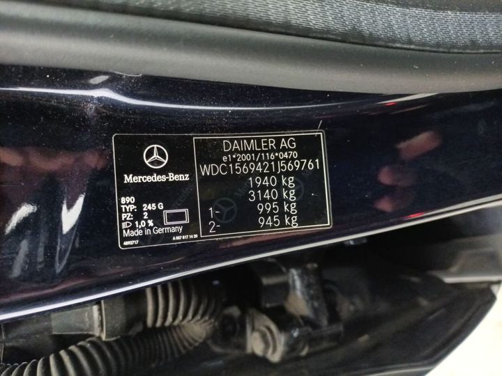 Photo 17 VIN: WDC1569421J569761 - MERCEDES-BENZ GLA FL'17 