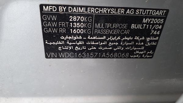 Photo 2 VIN: WDC1631571A568068 - MERCEDES-BENZ ML350 