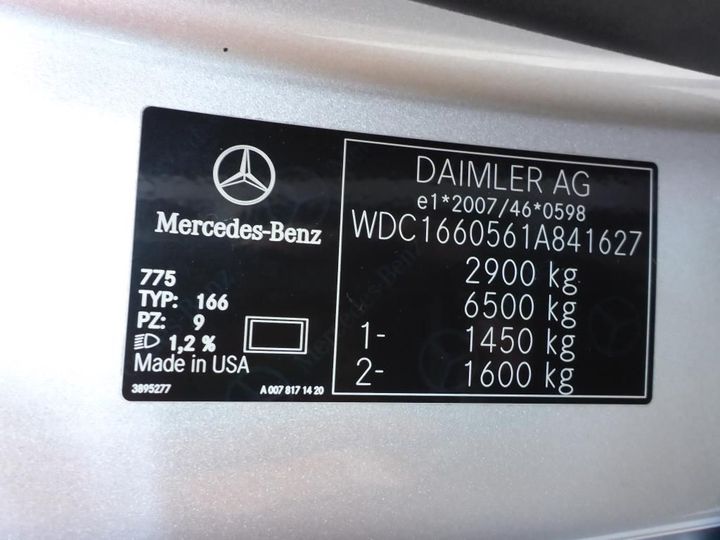 Photo 12 VIN: WDC1660561A841627 - MERCEDES-BENZ GLE-CLASS 