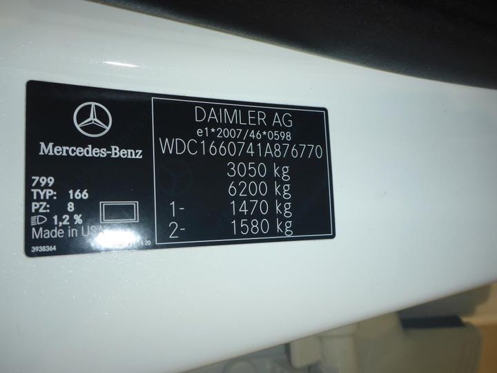 Photo 11 VIN: WDC1660741A876770 - MERCEDES-BENZ KLASA GLE 