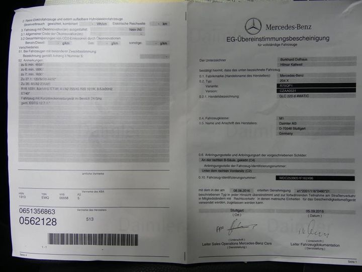 Photo 14 VIN: WDC2539051F162496 - MERCEDES-BENZ GLC 