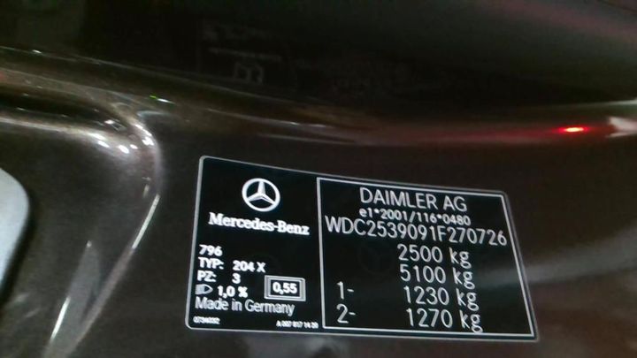 Photo 10 VIN: WDC2539091F270726 - MERCEDES-BENZ CLASSE GLC 