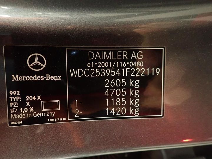 Photo 10 VIN: WDC2539541F222119 - MERCEDES-BENZ CLASSE GLC 