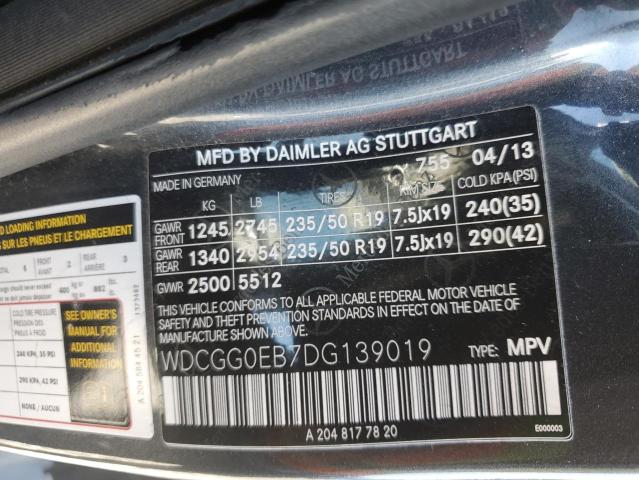 Photo 11 VIN: WDCGG0EB7DG139019 - MERCEDES-BENZ GLK-CLASS 